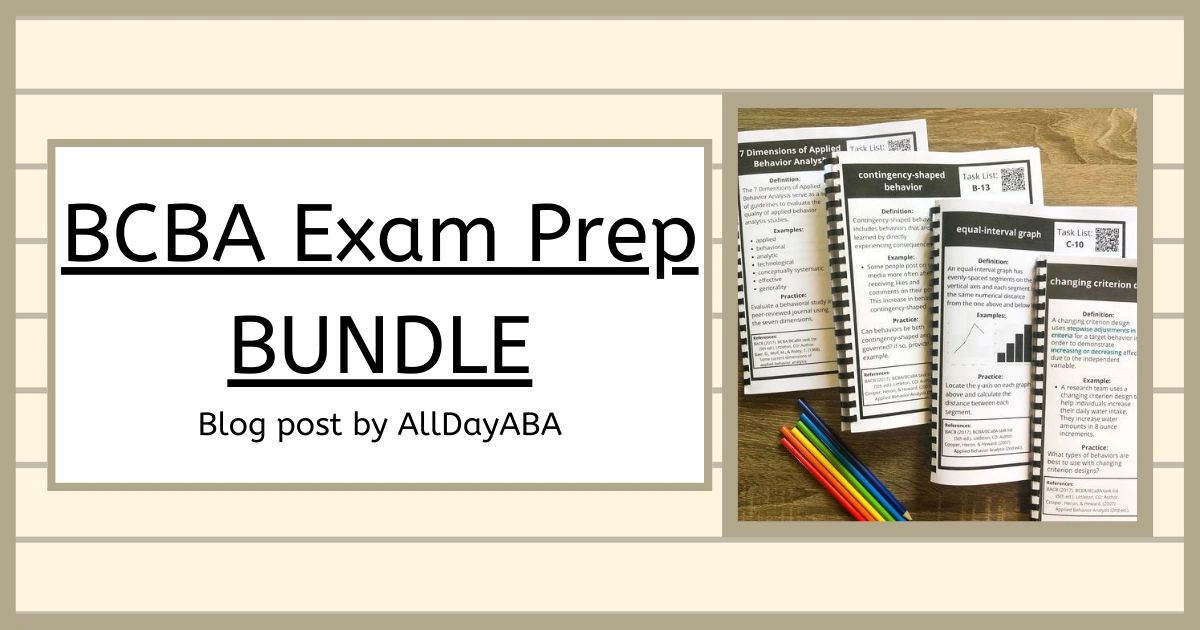 5th Edition Task List BCBA Exam Prep Bundle: Study With AllDayABA